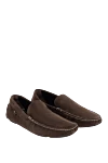 Canali Men's suede moccasins brown - Firmware. 100% suede. Interior: Leather. Insole: Leather. Outsole: Other materials. Country of manufacture: Italy. Care: specialized cleaning - photo 3