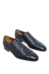 A.Testoni Shoes for men made of leather blue - Perforation. 100% leather. Lace-up. Interior: Leather. Insole: Leather. Heel height: 2.5cm. Outsole: Other materials. Country of manufacture: Italy. Care: specialized cleaning - photo 3