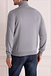 Гольф мужской из шерсти голубой Armani - Высокая горловина. 100% шерсть. Страна производитель: Италия. Уход: специализированная чистка - фото 4