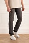 Dolce & Gabbana Blue cotton jeans for men - scuffed effect;. 100% cotton;. Fastener: button, zipper;. two side pockets in front, two in back;. Country of manufacture: Italy. Care: specialized cleaning - photo 3