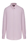 Dolce & Gabbana Рубашка из хлопка розовая мужская розовая - узор полоска. 100% хлопок. пуговицы. Страна производитель: Италия. Уход: специализированная чистка - фото 1
