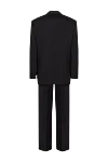 Men's suit made of wool, cashmere and silk black Brioni - Slit. 80% wool, 15% silk, 5% cashmere. Closure: Buttons, hook. Chest pocket, two flap pockets. Three pockets. Two side pockets, two back pockets with buttons. Lining: 100% cupro. Country of manufacture: Italy. Care: specialized cleaning - photo 6
