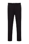 Brioni Брюки из шерсти коричневые мужские коричневые - защипы. 98% шерсть, 2% эластан. пуговица, молния. два боковых кармана, два кармана сзади с клапанами на пуговицах. Страна производитель: Италия. Уход: специализированная чистка - фото 1