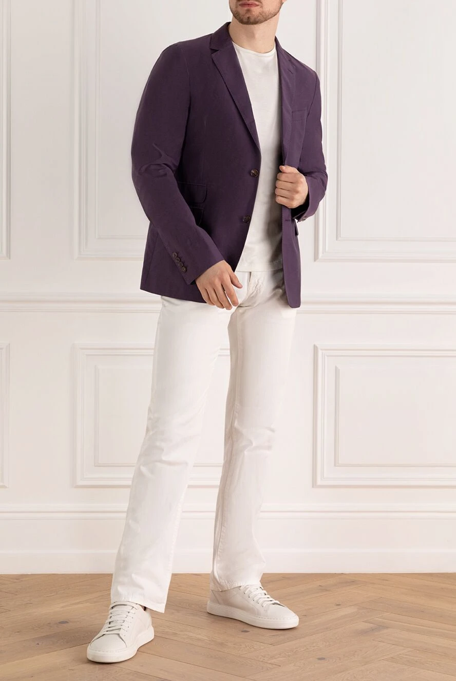 Gucci cotton and silk jacket purple for men 119386 Men jackets Domino Online Store Ukraine