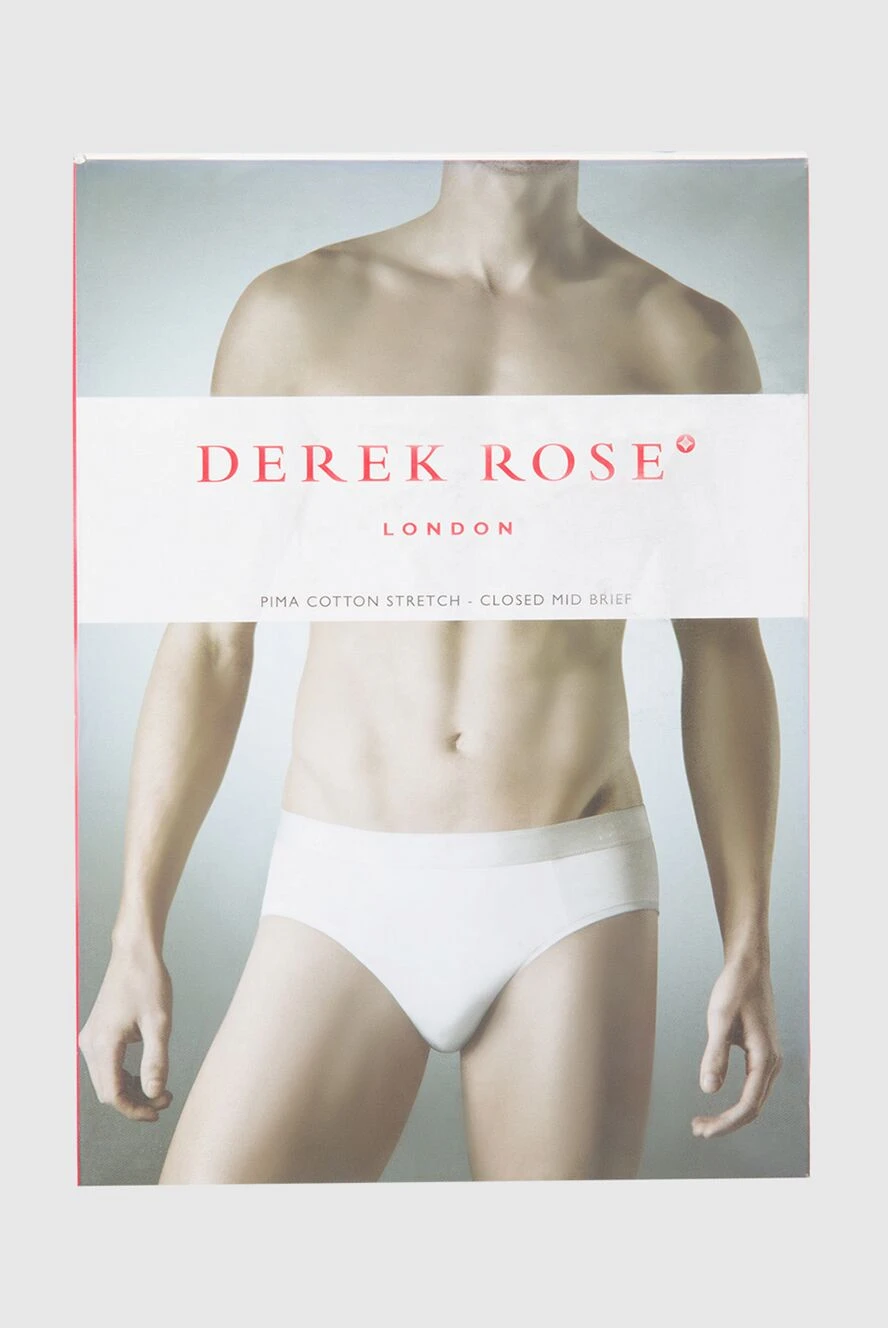 Derek Rose Briefs made of cotton and elastane black men's briefs - 92% cotton, 8% elastane. Closure: elastic waistband. Country of manufacture: Italy. Care: specialized cleaning - photo 1