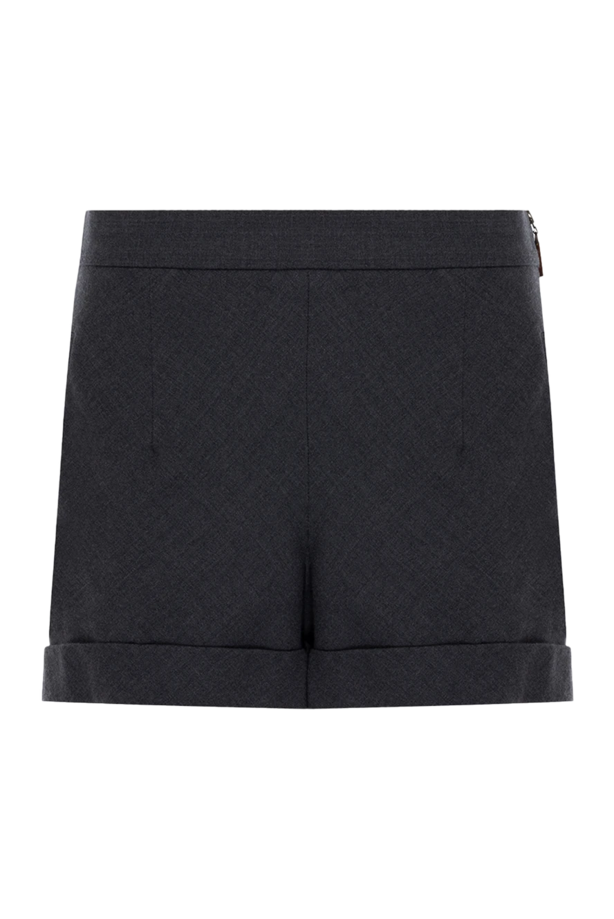 Brunello Cucinelli Шорты из шерсти серые женские - два кармана. 99% шерсть, 1% эластан. скрытая молния. Страна производитель: Италия. Уход: специализированная чистка - фото 1