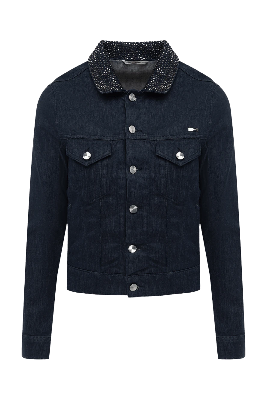 Tramarossa Denim jacket made of cotton blue for women - 93% cotton, 4% elastane, 3% polyester. Closure: buttons. two chest pockets. Country of manufacture: Italy. Care: specialized cleaning - photo 1