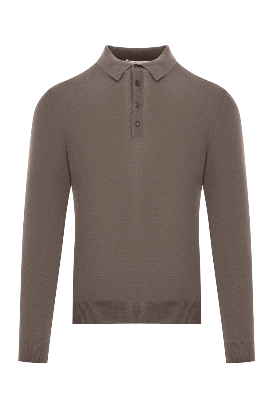 Pashmere Кашемірове поло з довгим рукавом із застібкою на гудзики у синьому кольорі - Довгий рукав. 100% кашемір. Гудзики. Країна виробник: Італія. Догляд: спеціалізоване чищення - фото 1