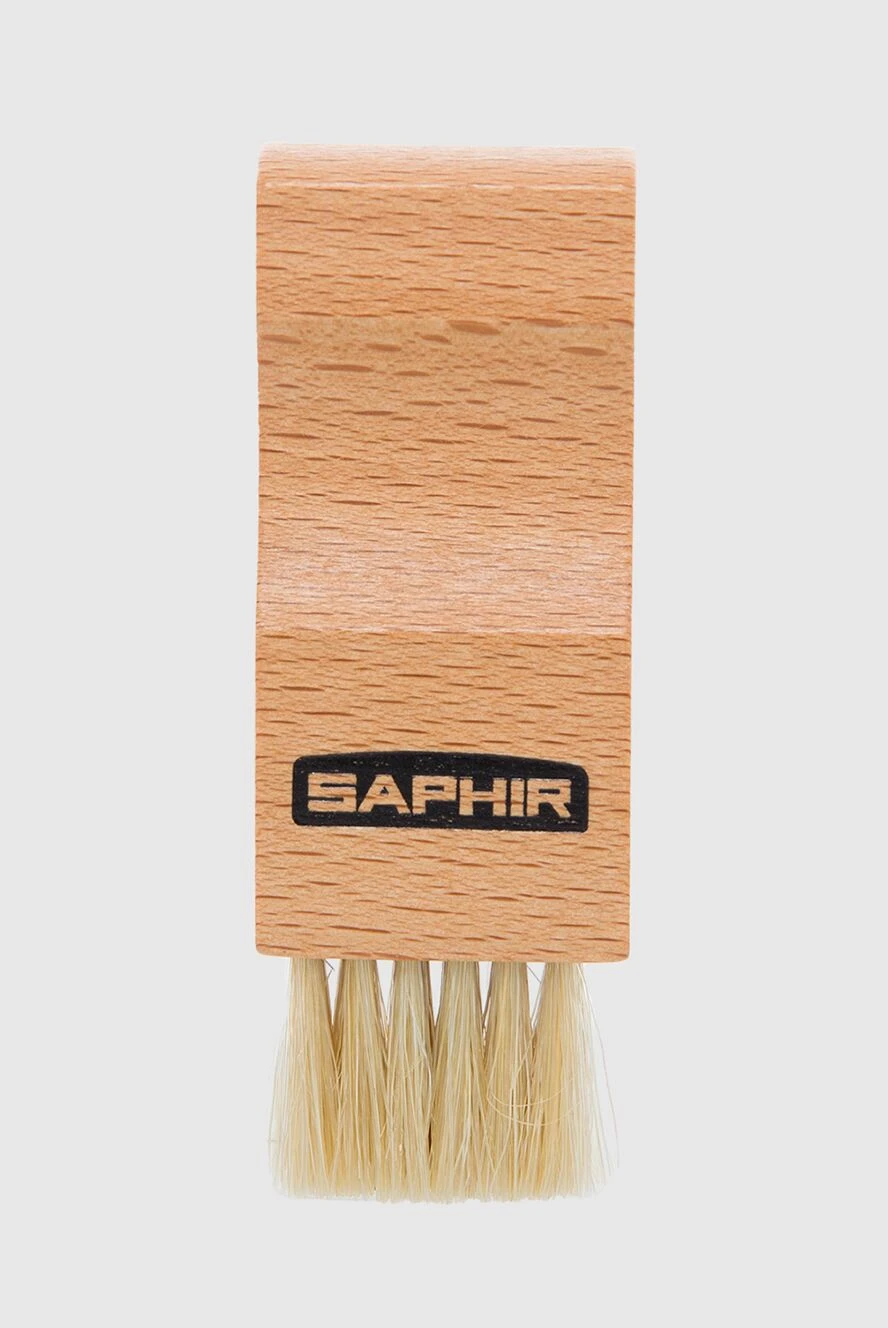 Saphir Щетка для нанесения крема и воска для обуви - принт логотипа. дерево. Страна производитель: Италия. Уход: специализированная чистка - фото 1