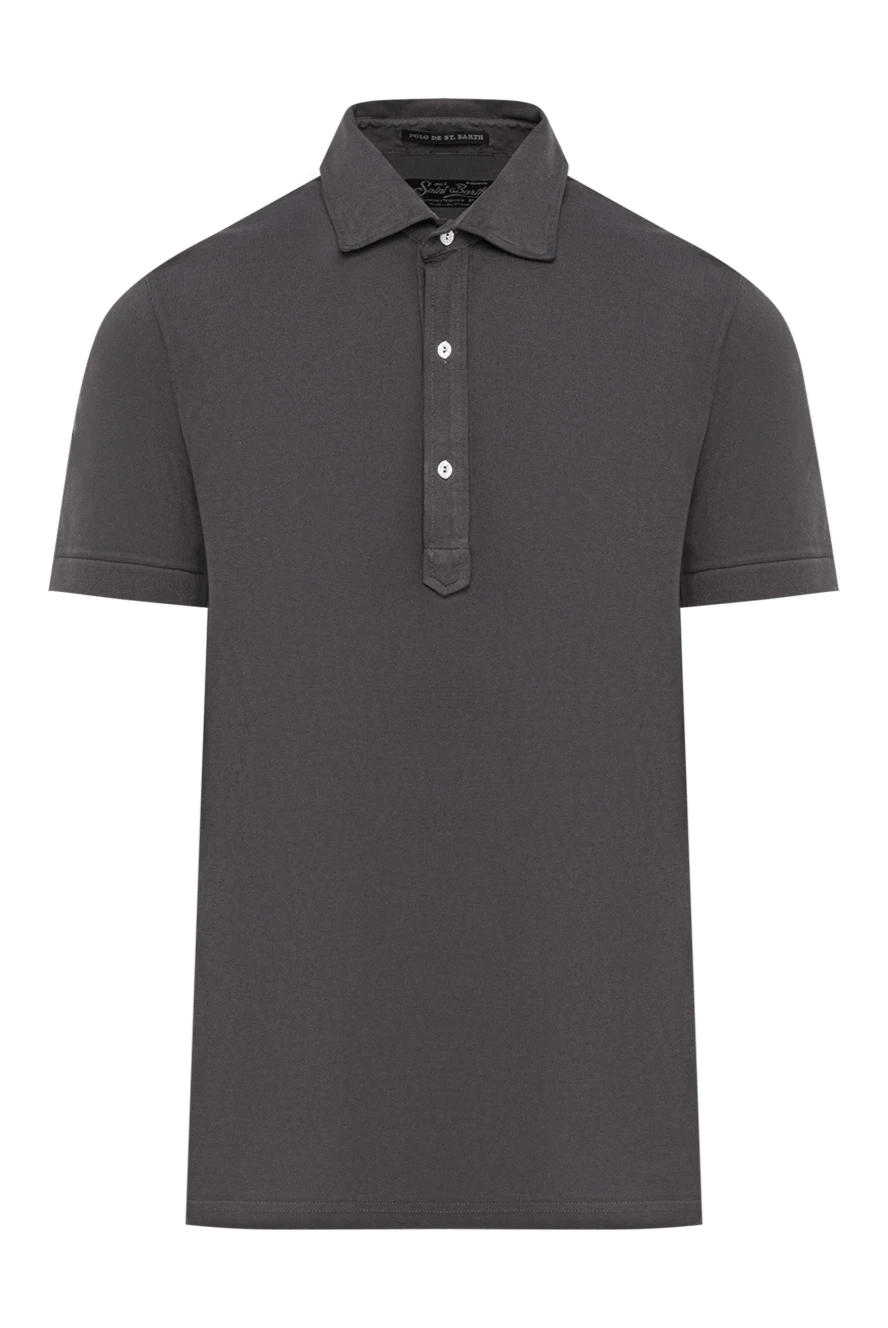 MC2 Saint Barth Літнє чоловіче поло з м'якого трикотажу у світло-зеленій палітрі - 100% бавовна. Гудзики. Країна виробник: Італія. Догляд: спеціалізоване чищення - фото 1