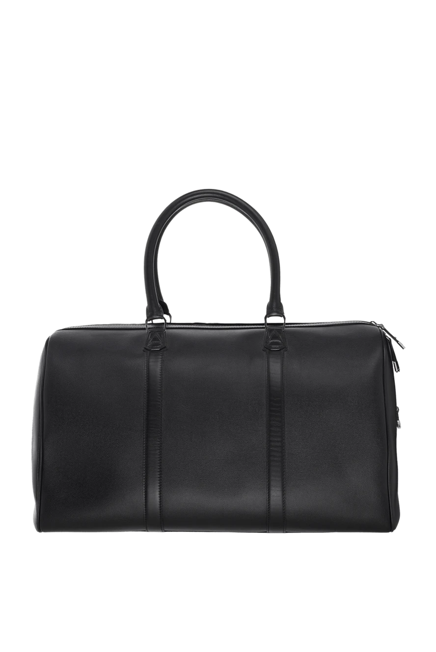 Araldi 1930 Black leather travel bag for men - 100% leather. Fastener: zipper. Country of manufacture: Italy. Care: specialized cleaning - photo 1