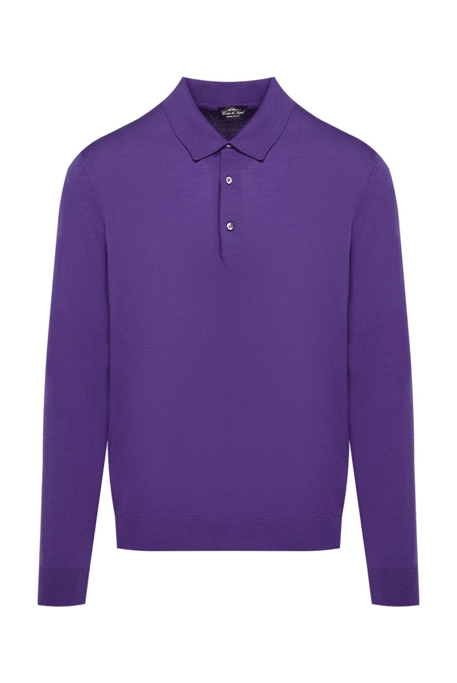 Long sleeve purple polo shirt hotsell