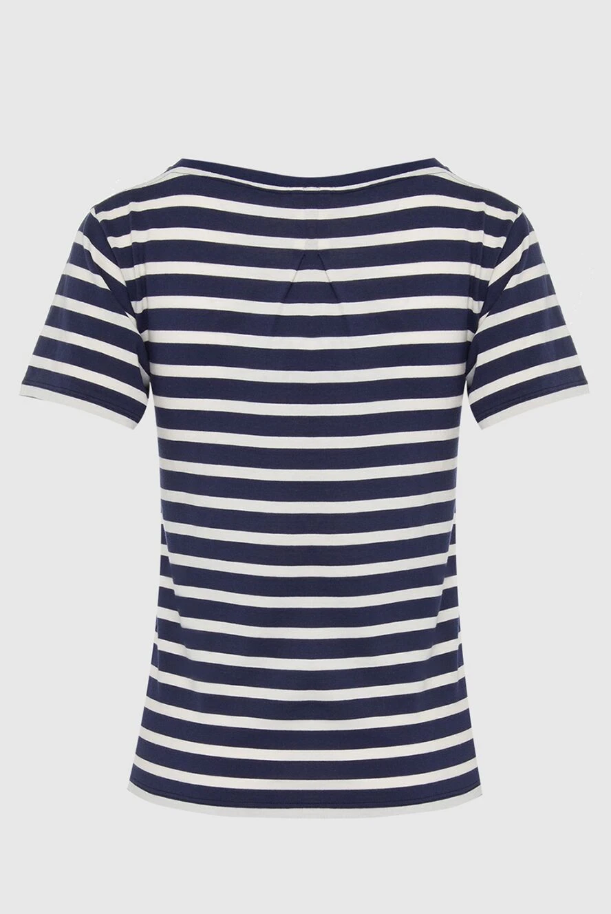 Tシャツ・カットソー SAINT LAURENT Navy Blue Cotton T-Shirt Saint Laurent Reverse logo-print Cotton T-shirt | Blue