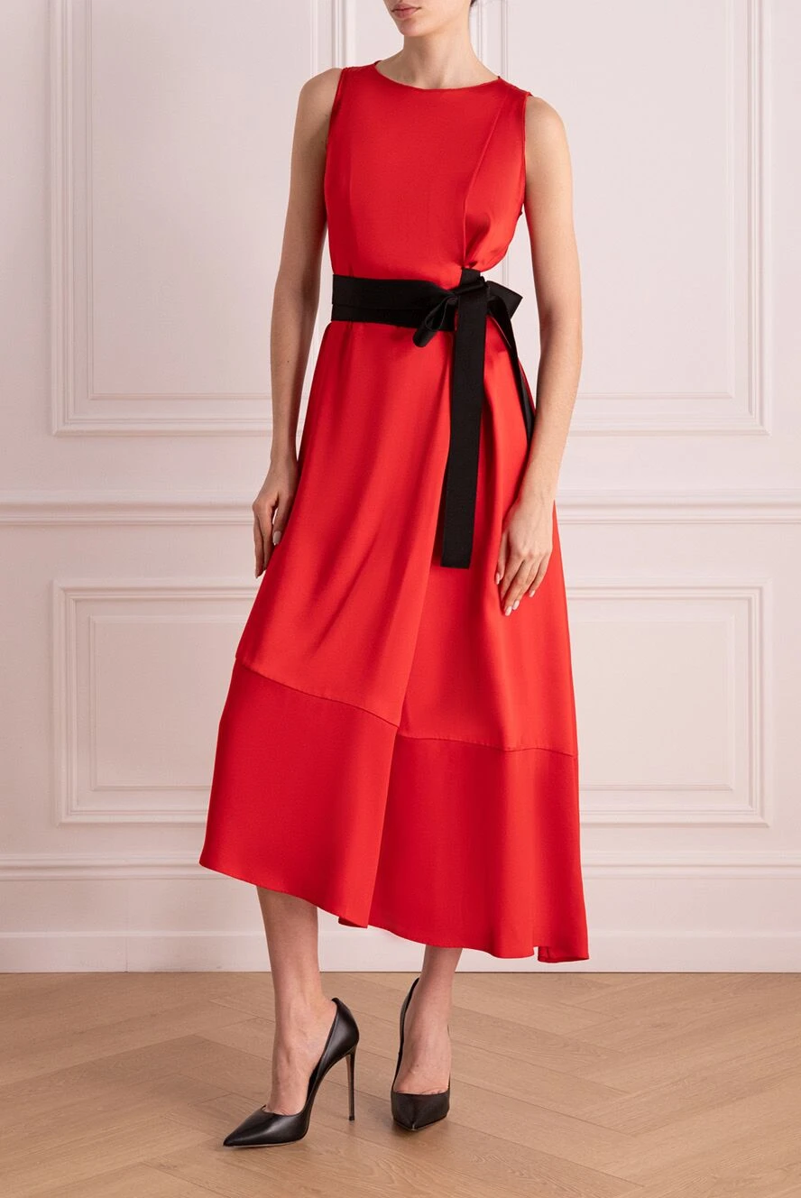 Amanda Wakeley red silk and polyester dress for women 140220 Women evening dress Domino Online Store Ukraine