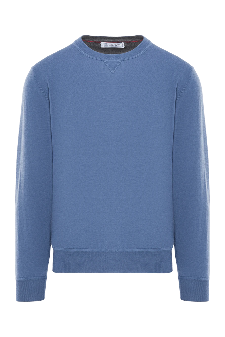 Brunello Cucinelli Бавовняний джемпер з круглим вирізом та акуратною обробкою - 90% вовна, 10% кашемір. Країна виробник: Італія. Догляд: спеціалізоване чищення - фото 1