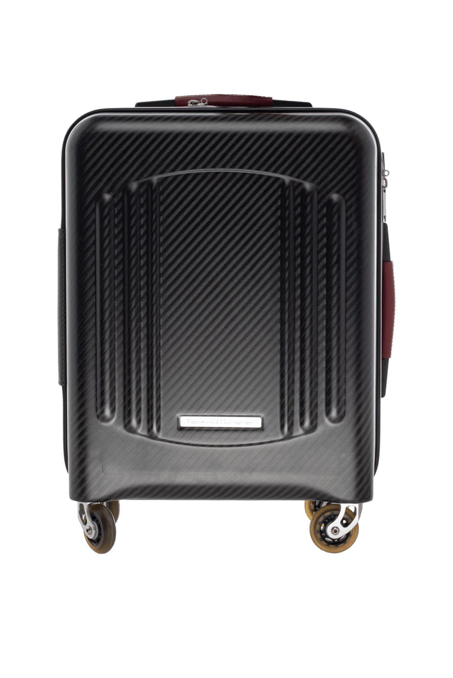 TecknoMonster Black carbon fiber suitcase - logo. 100% carbon fiber. Closure: zipper. Country of manufacture: Italy. Care: specialized cleaning - photo 1