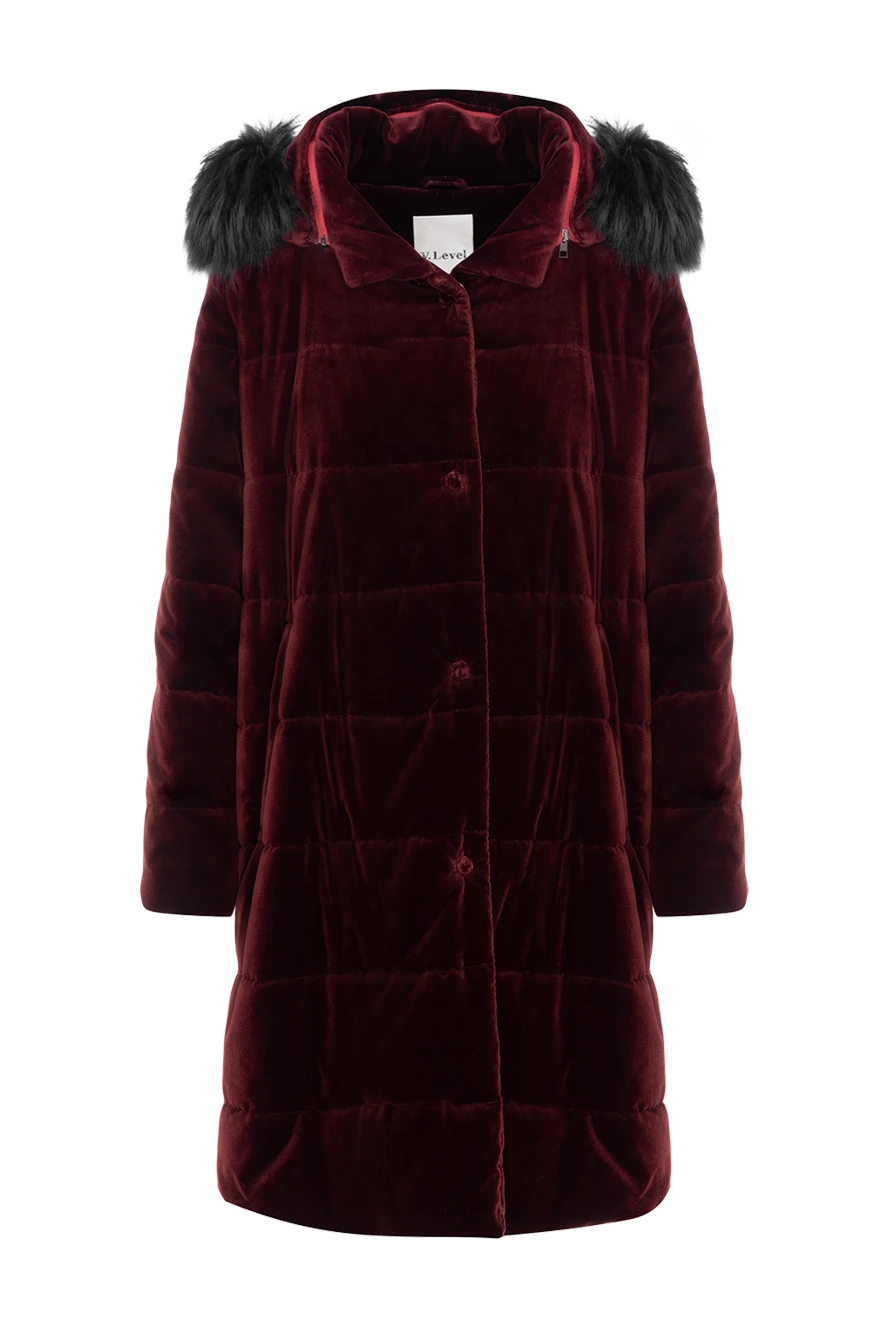 Lost in Me down jacket made of cotton and elastane burgundy for women 142445 Women down coats Domino Online Store Ukraine