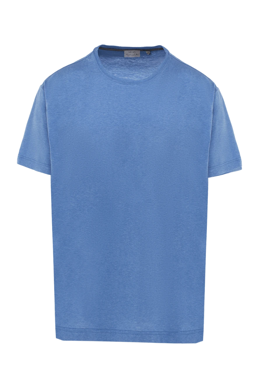 Orian Blue cotton t-shirt with microperforation and loose fit (markdown) - 100% cotton. Country of manufacture: Italy. Care: specialized cleaning - photo 1