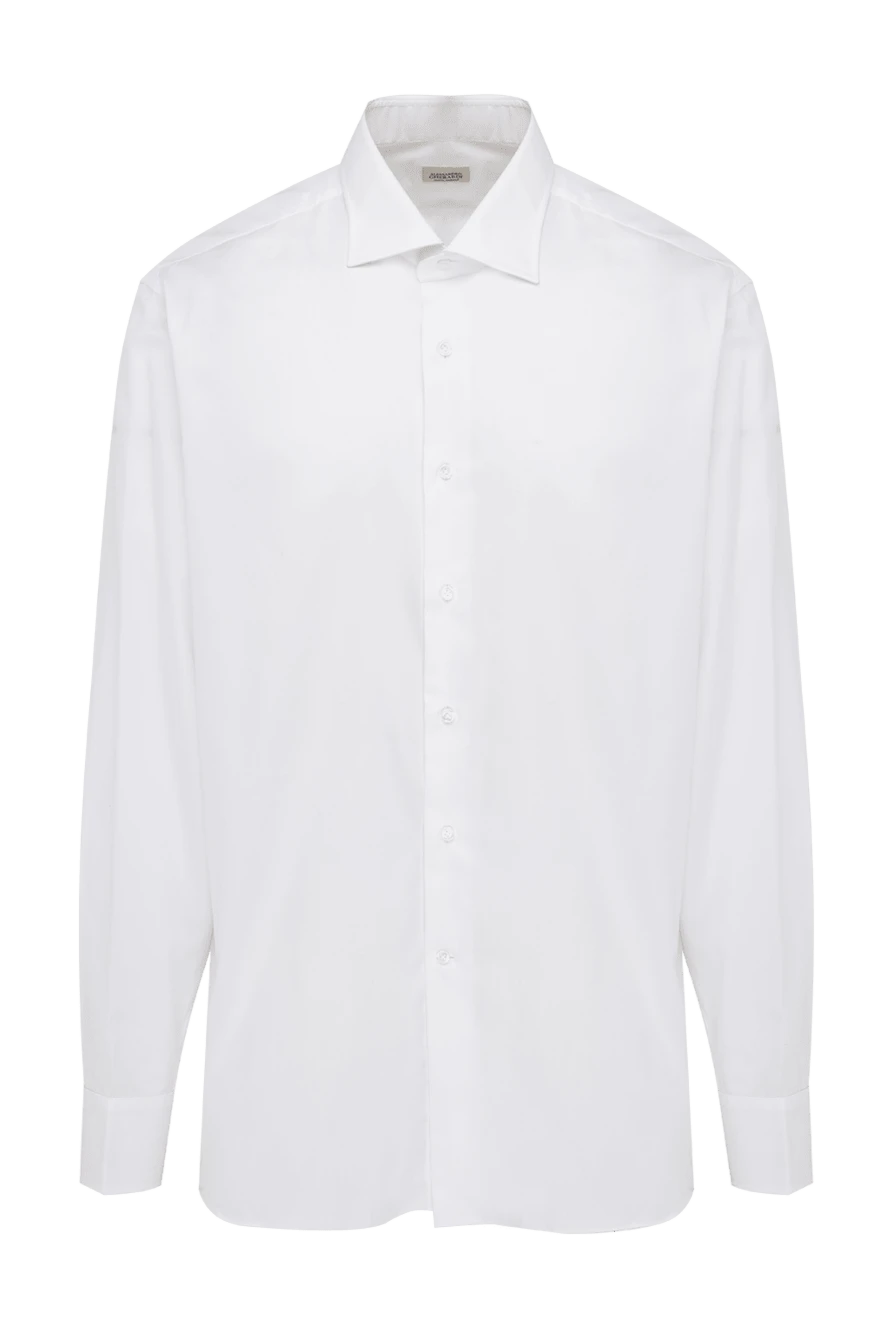 Alessandro Gherardi White cotton shirt for men - 100% cotton. Closure: buttons. Country of manufacture: Italy. Care: specialized cleaning - photo 1