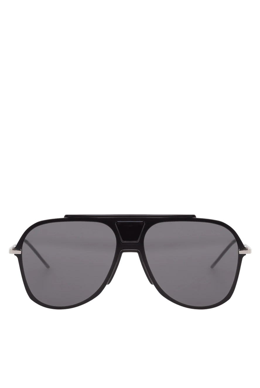 Dior Black men's metal and plastic sunglasses for sun protection - fantasy shape of the Frame. UV protection, scratch protection, case included. plastic, metal. Country of manufacture: Italy. Care: specialized cleaning - photo 1