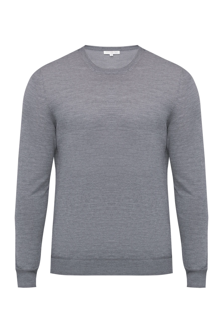 Bilancioni Gray cotton jumper for men - 100% cotton. Country of manufacture: Italy. Care: specialized cleaning - photo 1