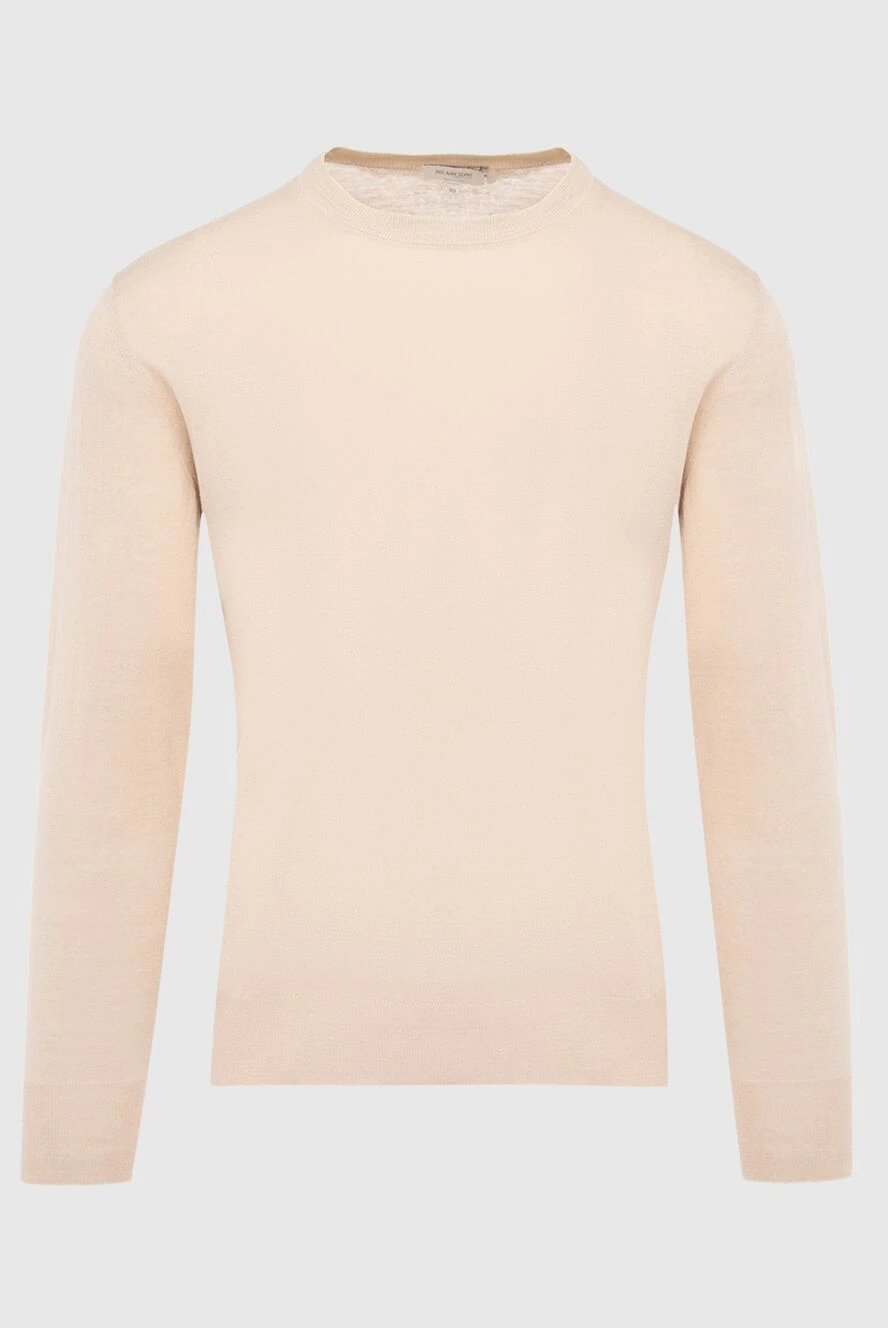 Bilancioni cotton jumper beige for men 146804 Men jumper long sleeve Domino Online Store Ukraine