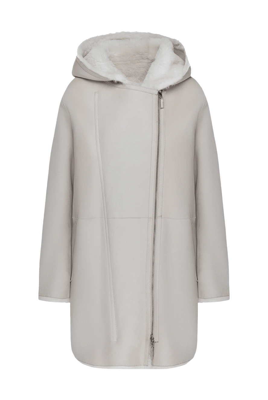 Womens white cheap hooded coat