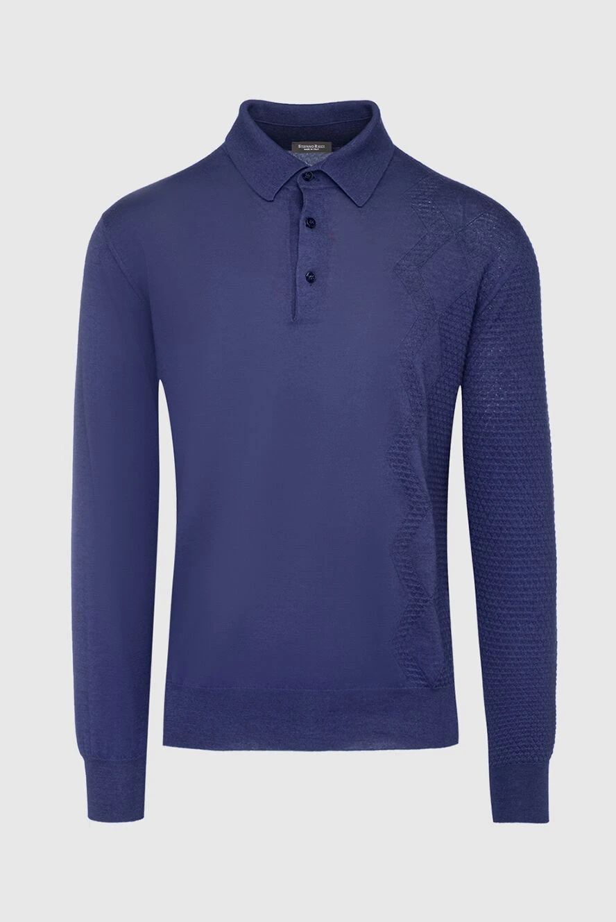 Stefano Ricci Поло с длинным рукавом в графитовом цвете с гладкой фактурой - Длинный рукав. 70% кашемир, 30% шёлк. Пуговицы. Страна производитель: Италия. Уход: специализированная чистка - фото 1