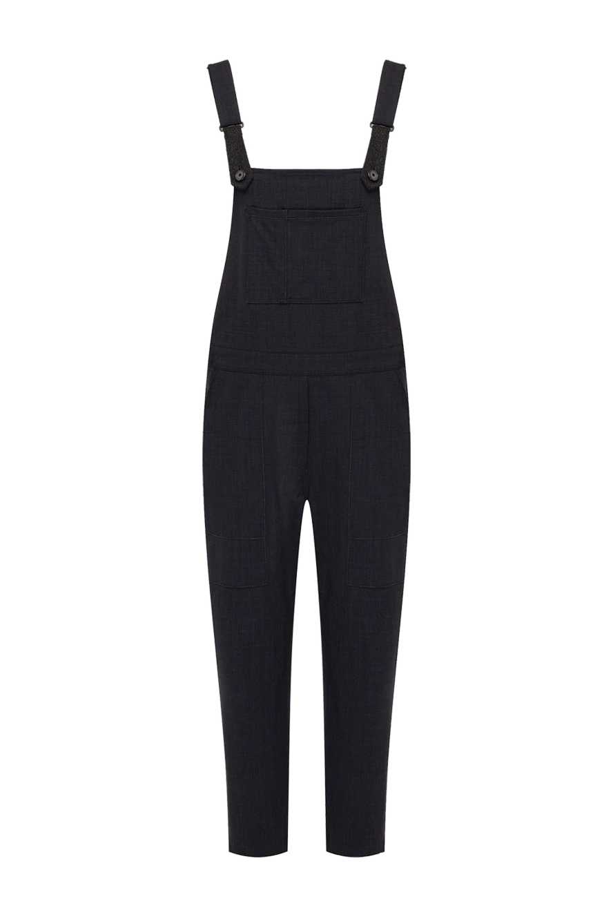 Brunello Cucinelli Overalls gray for women - Fastener: hidden zipper. 75% wool, 23% polyamide, 2% elastane. two side pockets. Country of manufacture: Italy. Care: specialized cleaning - photo 1
