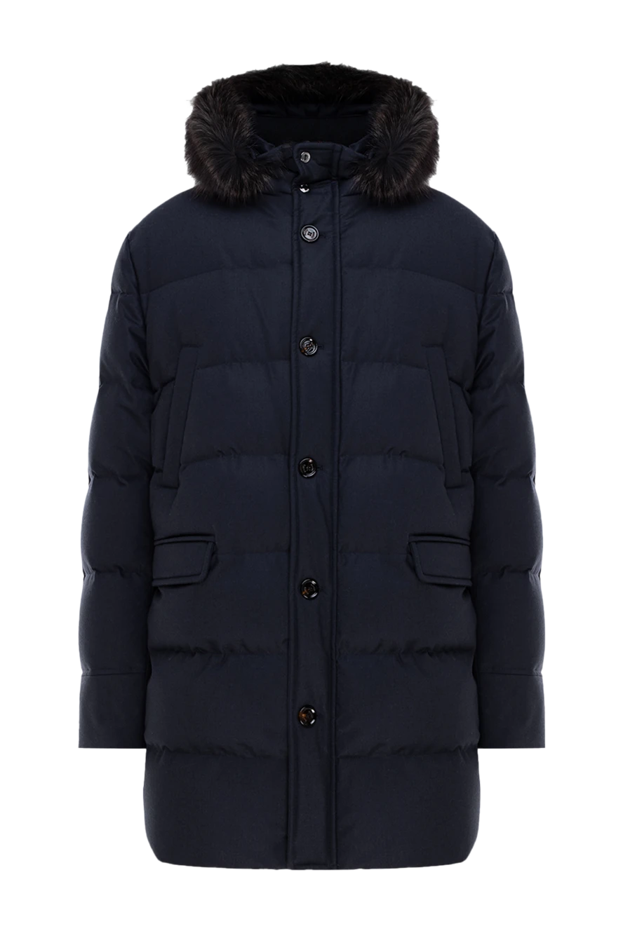 Moorer men s down jacket made of wool and cashmere black 149233 Men down coats Domino Online Store Ukraine