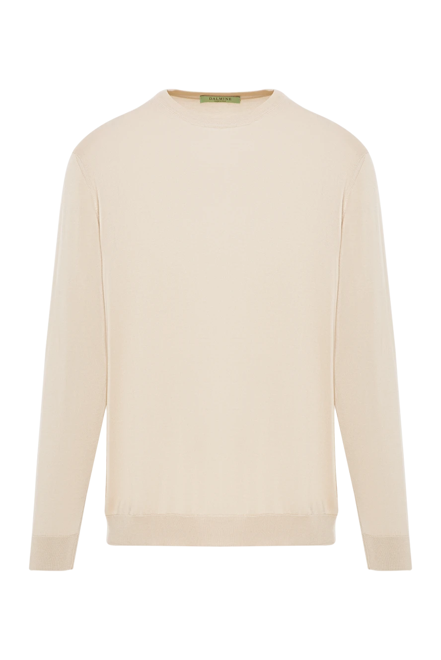 Dalmine Джемпер из шелка бежевый мужской - 100% шёлк. Страна производитель: Италия. Уход: специализированная чистка - фото 1