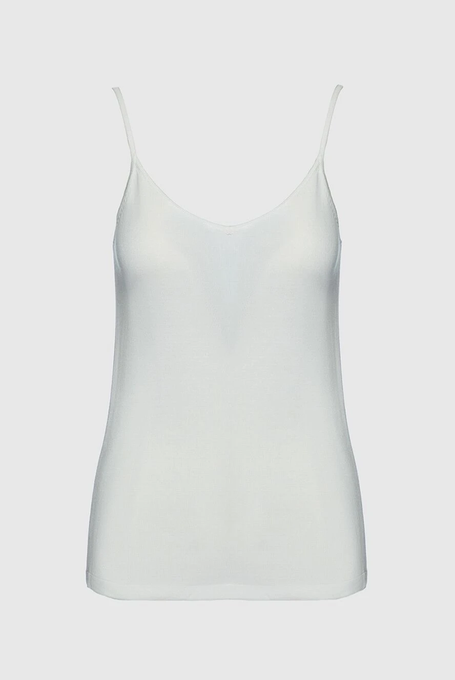 Max&Moi White viscose top for women - 100% viscose. Country of manufacture: Italy. Care: specialized cleaning - photo 1