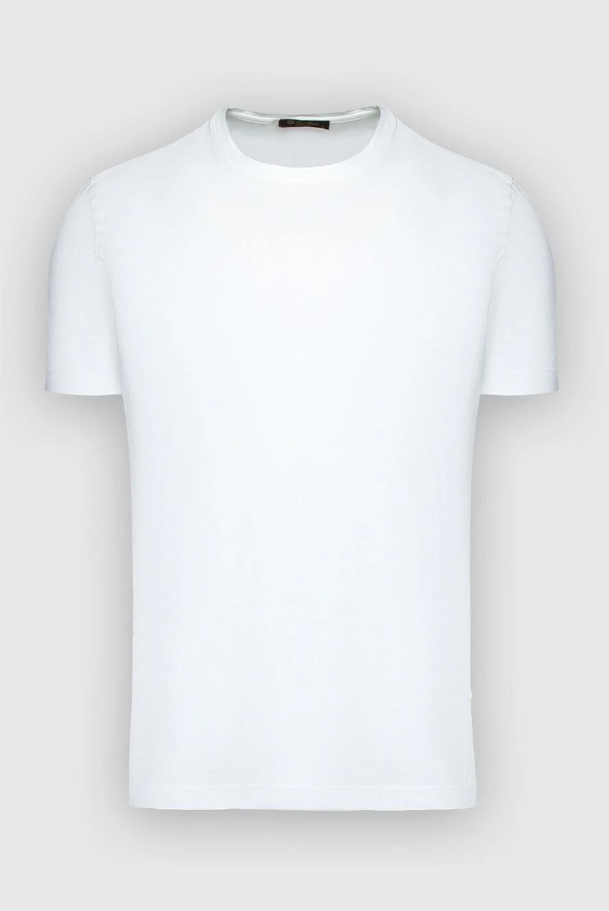 Loro Piana White cotton T-shirt for men - 100% cotton. Country of manufacture: Italy. Care: specialized cleaning - photo 1