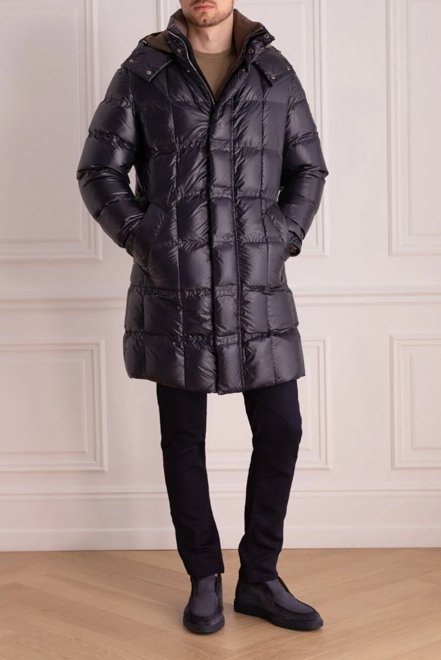 Long mens down coat online