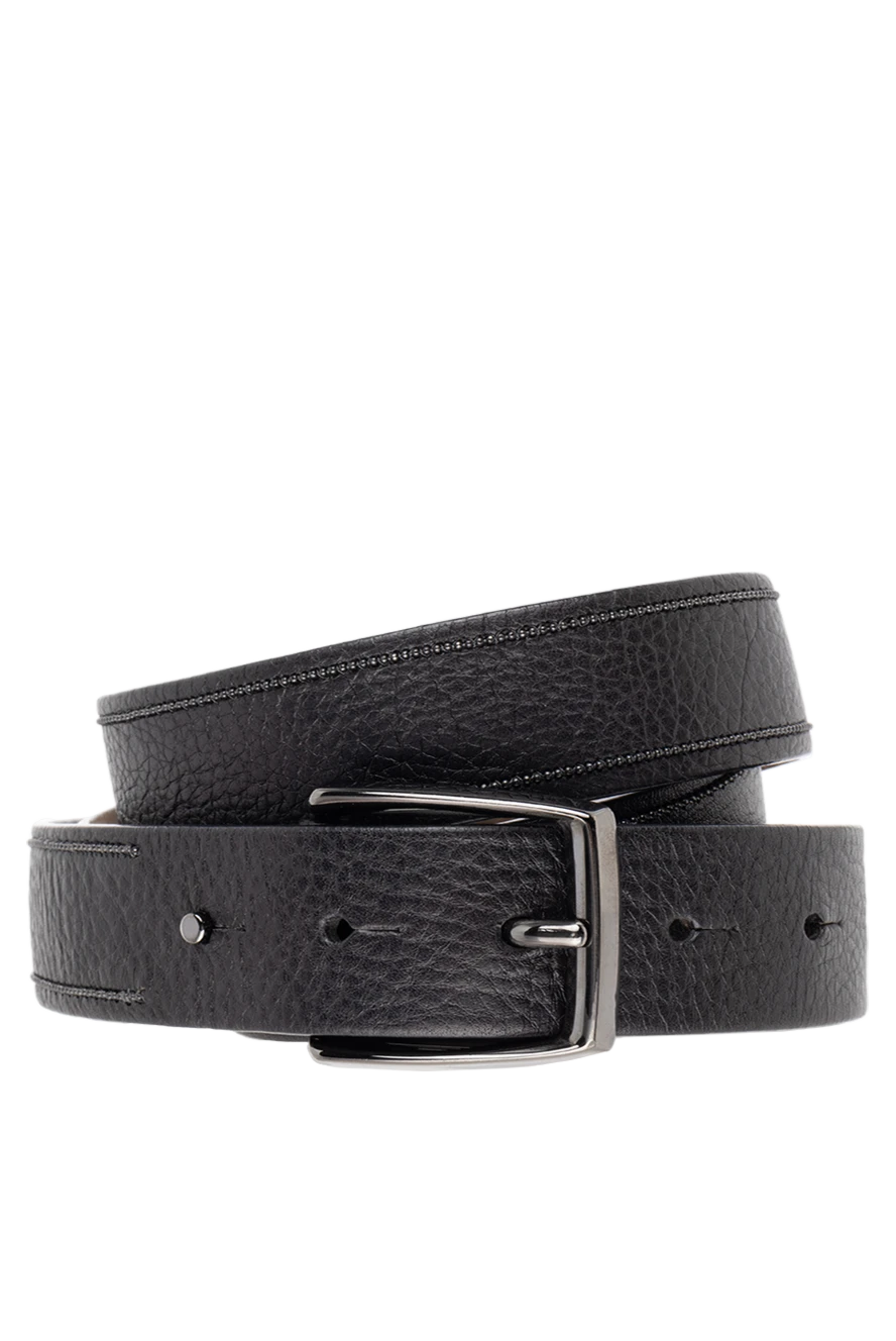 Brunello Cucinelli Women's classic leather belt black - 100% genuine leather. buckle. Width: 2 cm. Country of manufacture: Italy. Care: specialized cleaning - photo 1