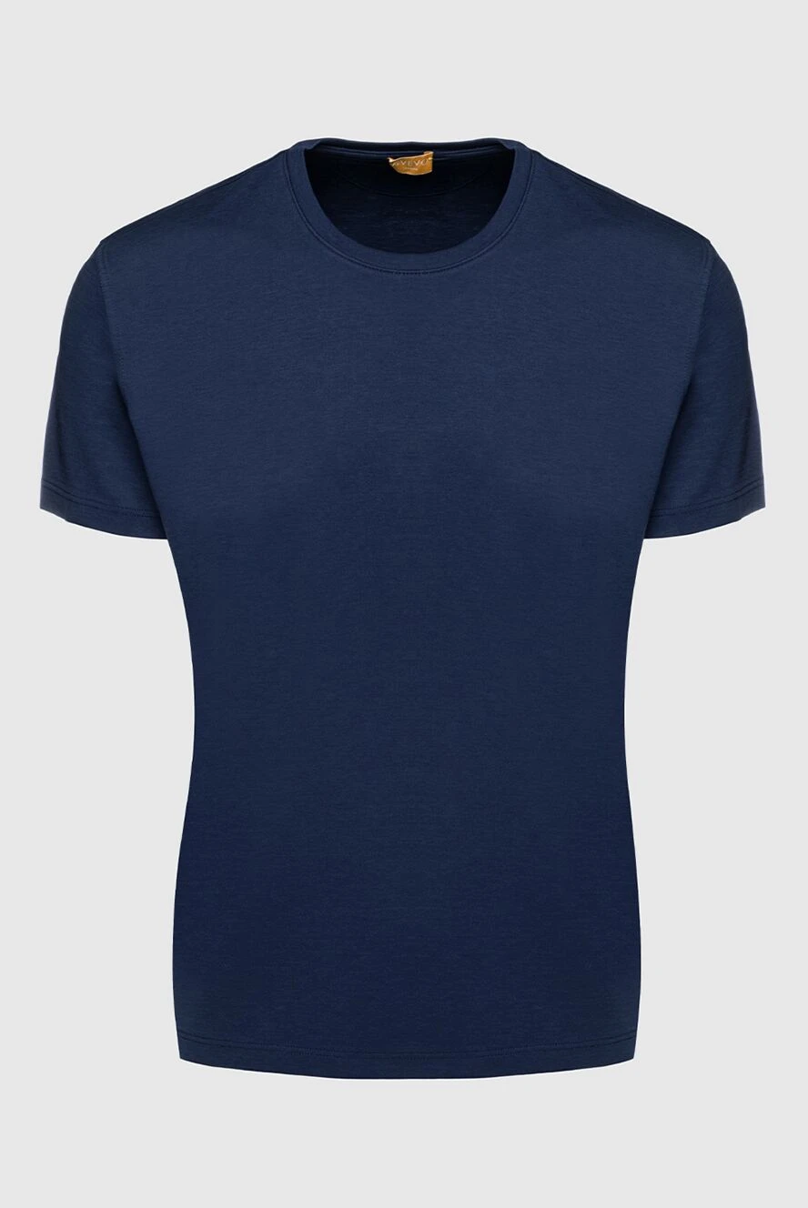 Svevo Cotton and polyamide T-shirt blue for men - 94% cotton, 6% polyamide. Country of manufacture: Italy. Care: specialized cleaning - photo 1