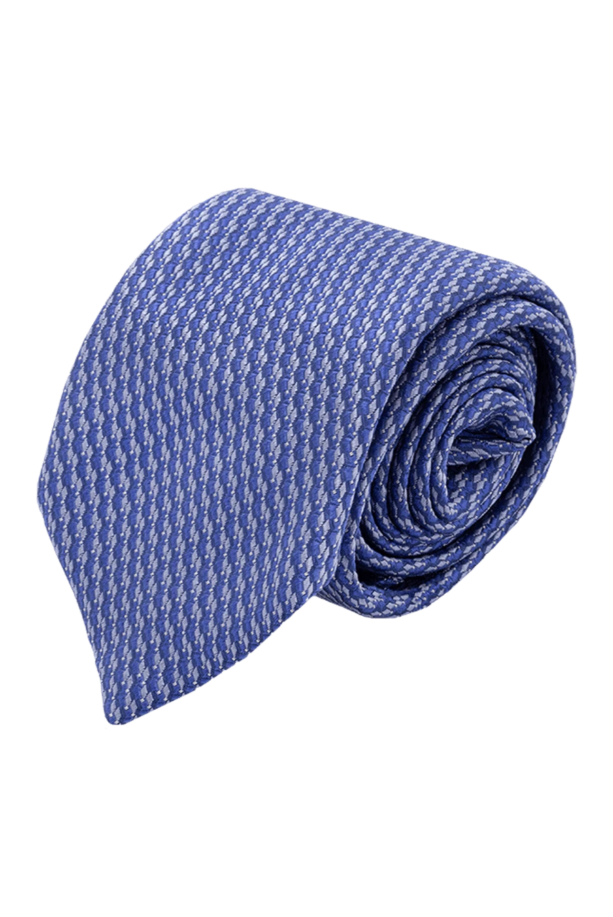 Corneliani Purple silk tie for men - print. 100% silk. Country of manufacture: Italy. Care: specialized cleaning - photo 1