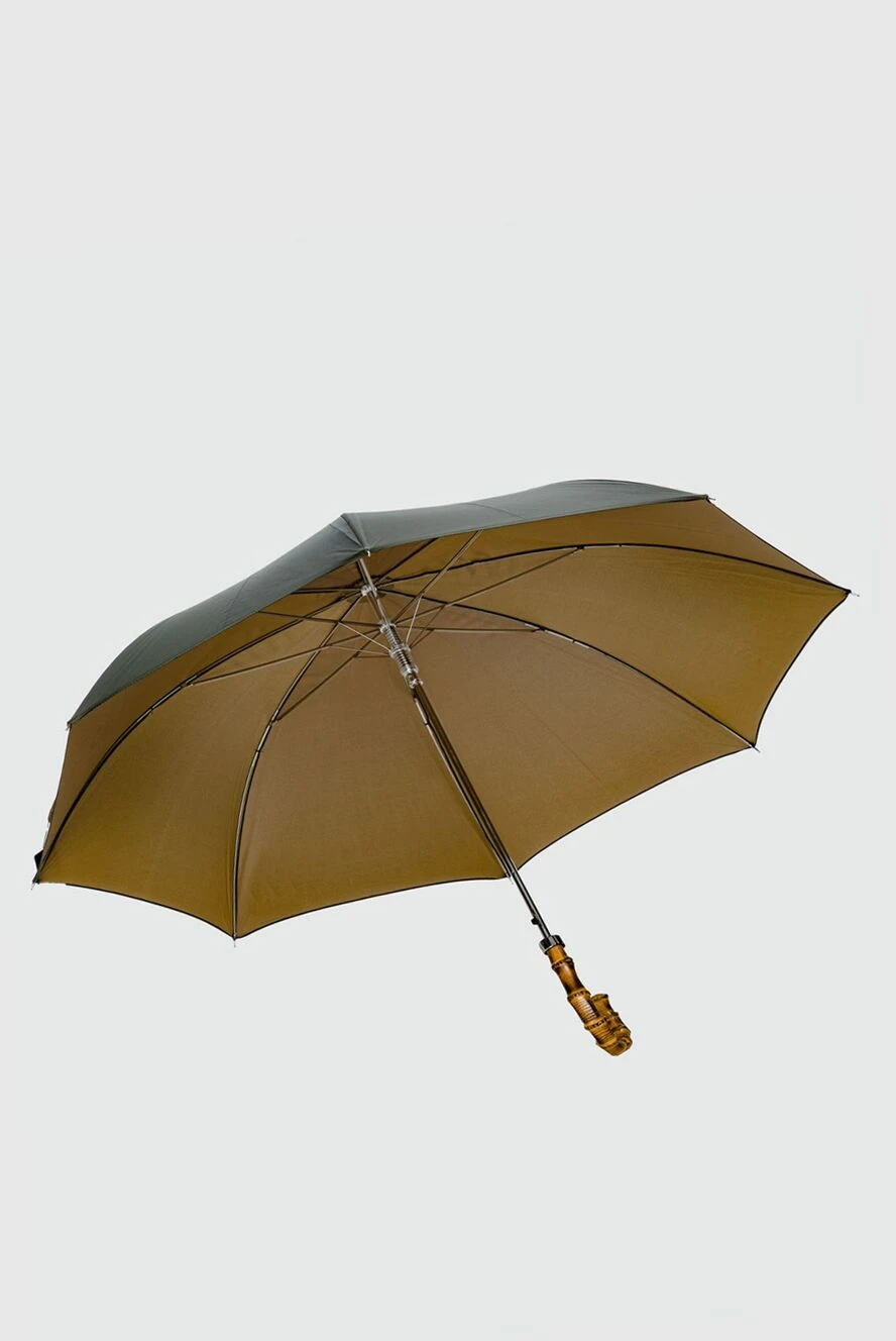 Pasotti Yellow polyester umbrella - bamboo handle. automatic. 100% polyester. Country of manufacture: Italy. Care: specialized cleaning - photo 1