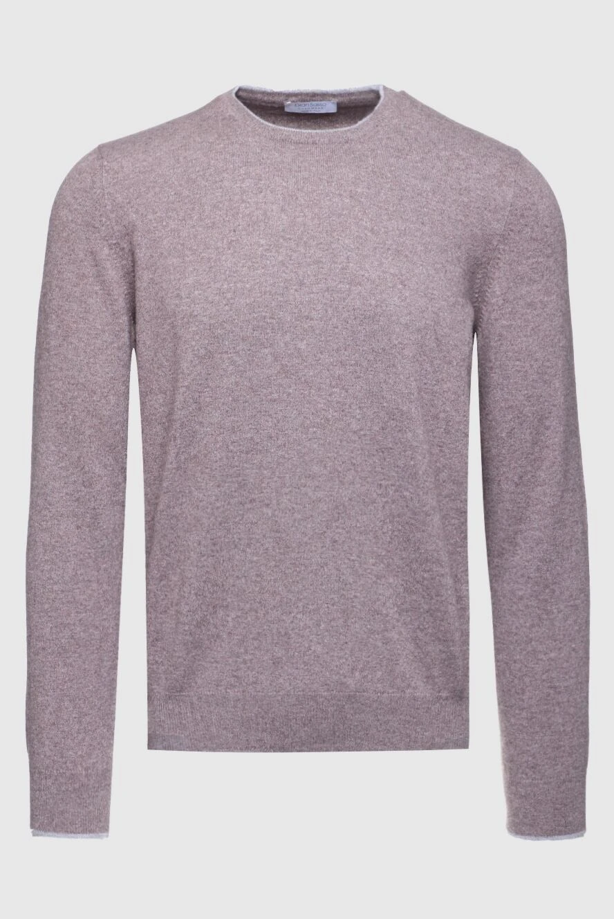 Gran Sasso Cashmere jumper gray for men - 100% cashmere. Country of manufacture: Italy. Care: specialized cleaning - photo 1