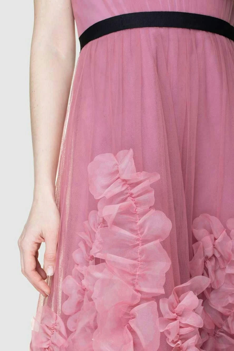 Marchesa Notte pink nylon dress for women 156499 Women evening dress Domino Online Store Ukraine