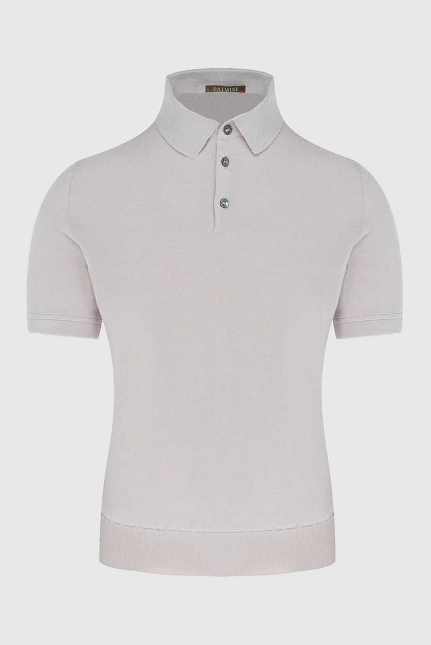 Dalmine Polo made of cotton white for men - 100% cotton. Closure: Buttons. Country of manufacture: Italy. Care: specialized cleaning - photo 1