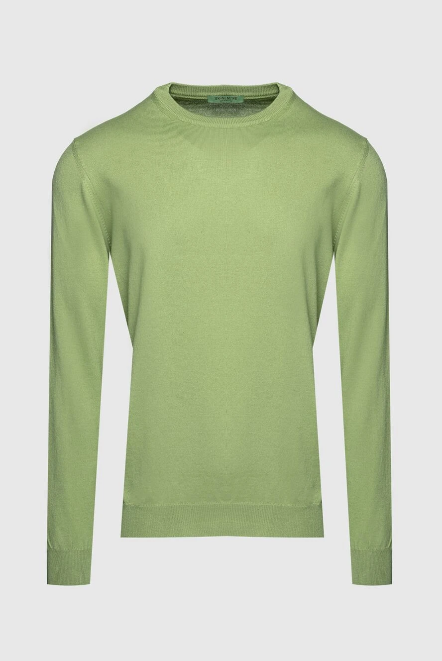 Dalmine Men's jumper made of fine cotton with elastic trim - 100% cotton. Country of manufacture: Italy. Care: specialized cleaning - photo 1