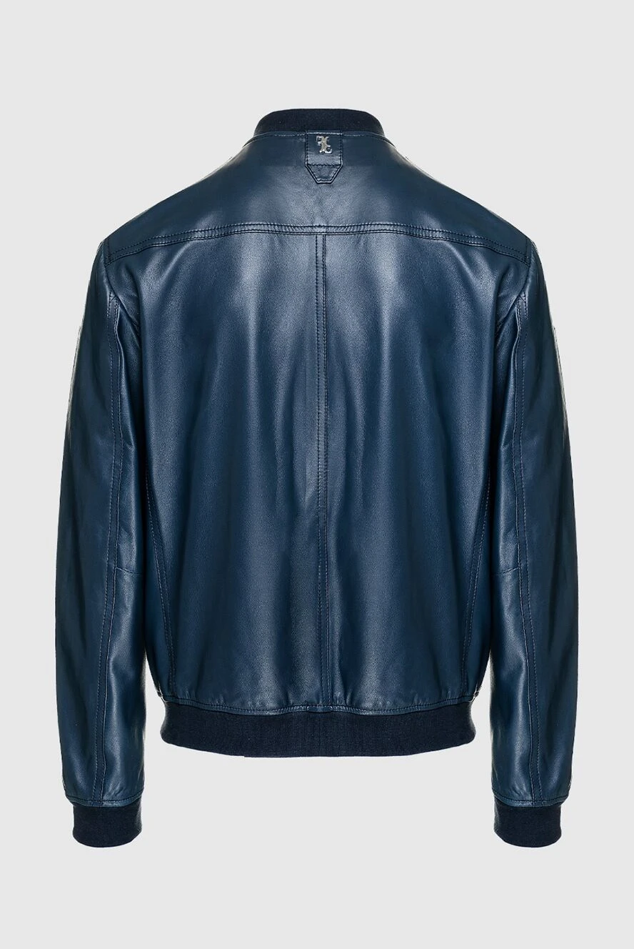 Billionaire blue leather jacket for men 159999 Men loaks Domino Online Store Ukraine