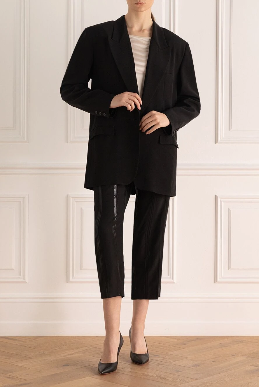 Isabel Marant black acetate and silk jacket for women 160362 Women suit jackets Domino Online Store Ukraine