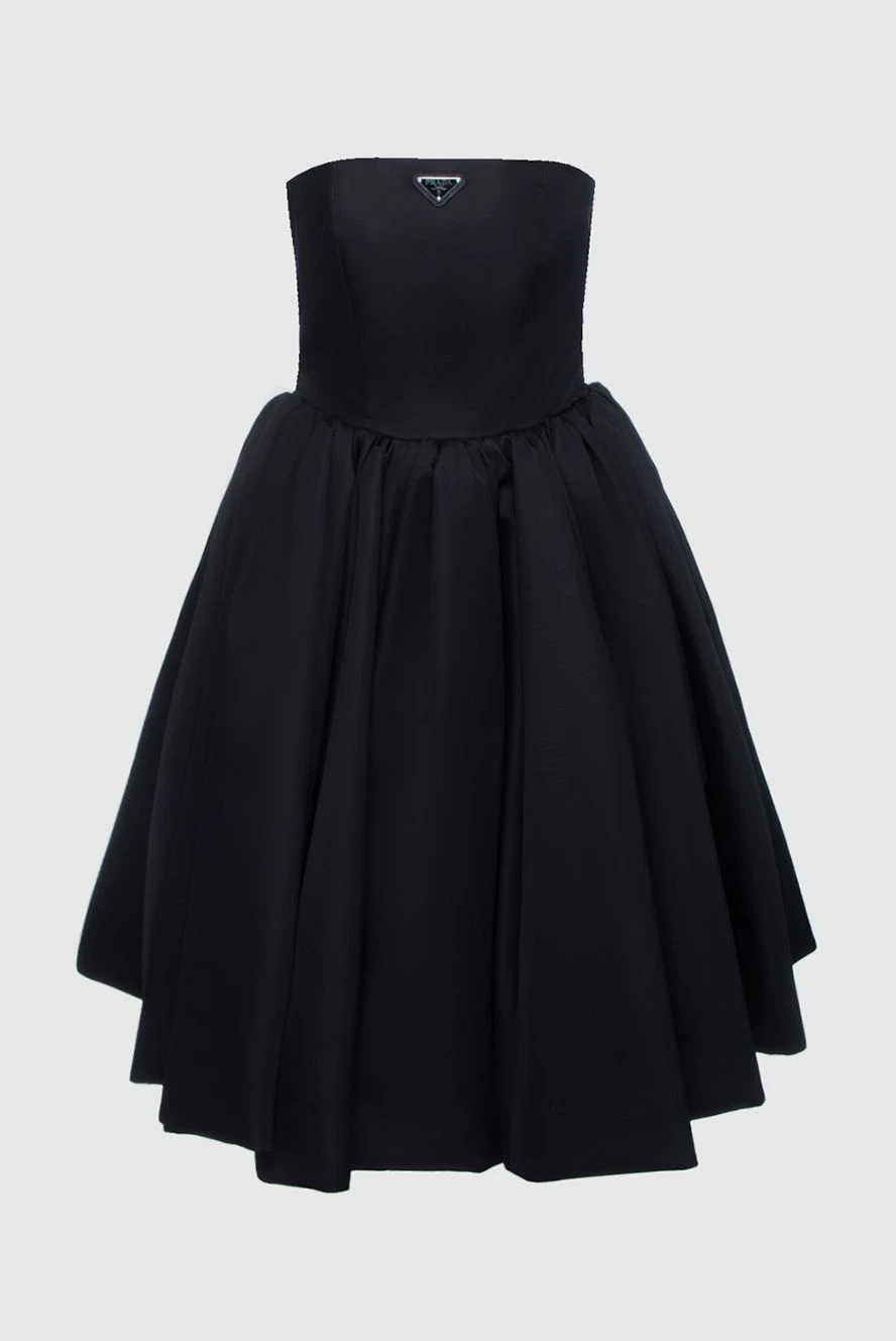 Чорна жіноча сукня з поліаміду