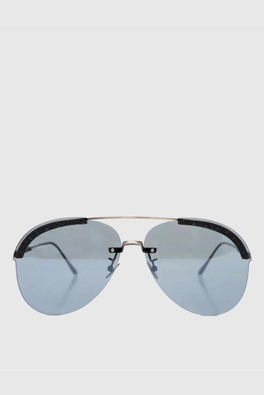 Bottega Veneta Men's gray metal and plastic sunglasses for sun protection - Decoration: logo on the temple. UV protection. plastic, metal. Country of manufacture: Italy. Care: specialized cleaning - photo 1