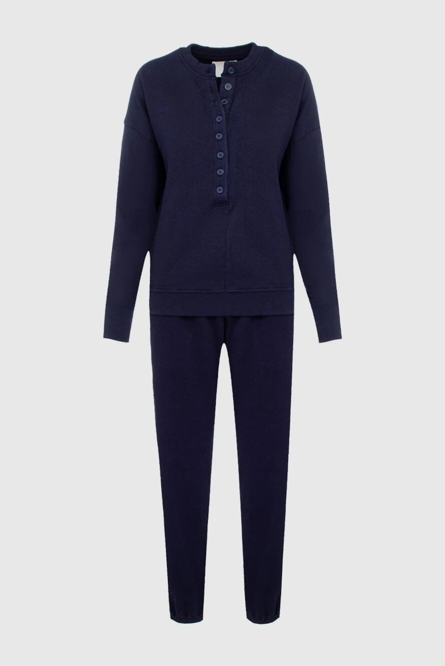 Citizens of Humanity Women's blue cotton walking suit - 100% cotton. Closure: button. two side pockets. Country of manufacture: Italy. Care: specialized cleaning - photo 1