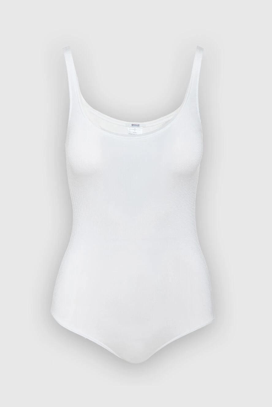 Wolford White bodysuit for women - 48% cotton, 46% polyamide, 6% elastane. buttons. Country of manufacture: Italy. Care: specialized cleaning - photo 1