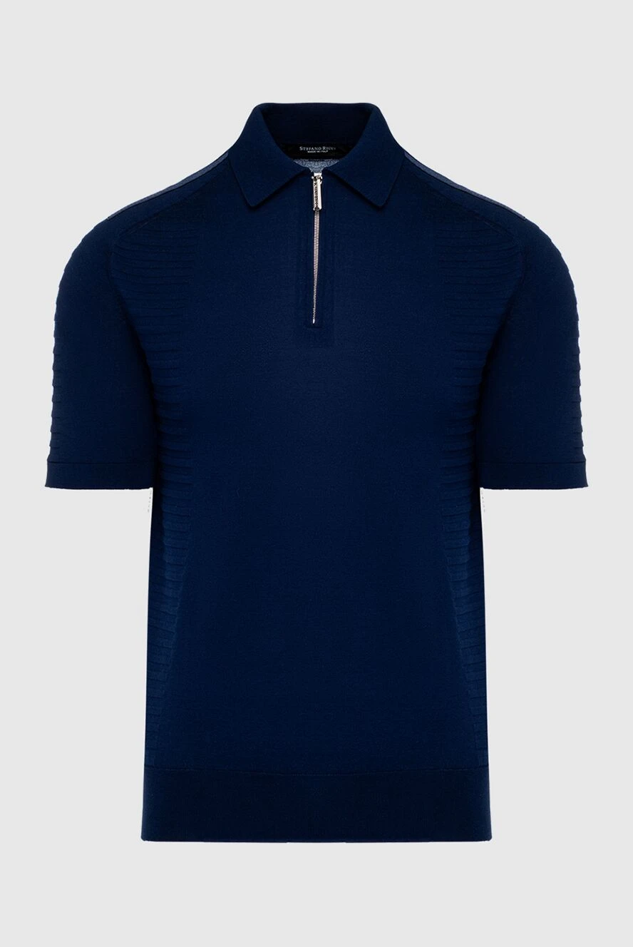 Stefano Ricci Поло з бавовни та шкіри крокодила біле чоловіче - Вставки зі шкіри крокодила. 100% бавовна, шкіра крокодила. Блискавка. Країна виробник: Італія. Догляд: спеціалізоване чищення - фото 1