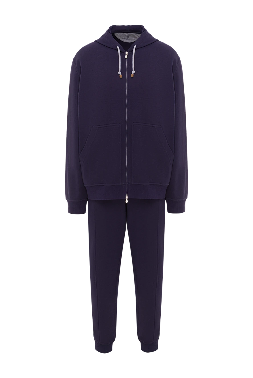 Brunello Cucinelli Комфортный спортивный костюм из плотного джерси с капюшоном - Капюшон. 93% хлопок, 7% полиамид. Кулиска, молния. Четыре боковых кармана. Страна производитель: Италия. Уход: специализированная чистка - фото 1